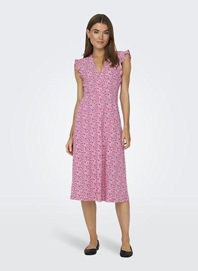 ONLY Onlmay Life S/L Wrap Midi Dress Jrs Noos - Image 1