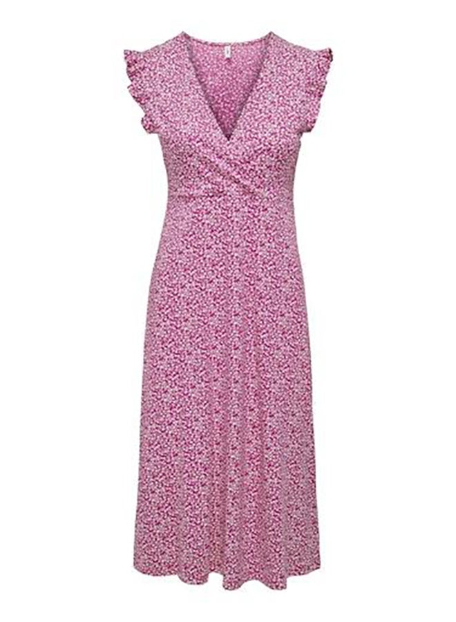 ONLY Onlmay Life S/L Wrap Midi Dress Jrs Noos - Image 5