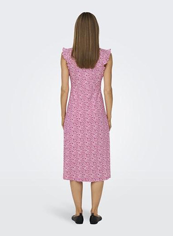 ONLY Onlmay Life S/L Wrap Midi Dress Jrs Noos - Image 4