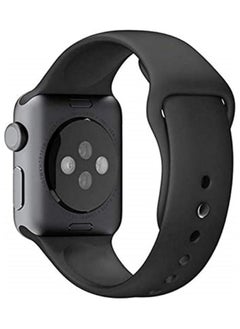 FITIT FITIT Bands for Apple Watch Band match with any Apple Watch Series 3 and Above (41mm 38mm and 40mm cases), Soft Silicone Sport Replacement Strap, Black  - Image 3