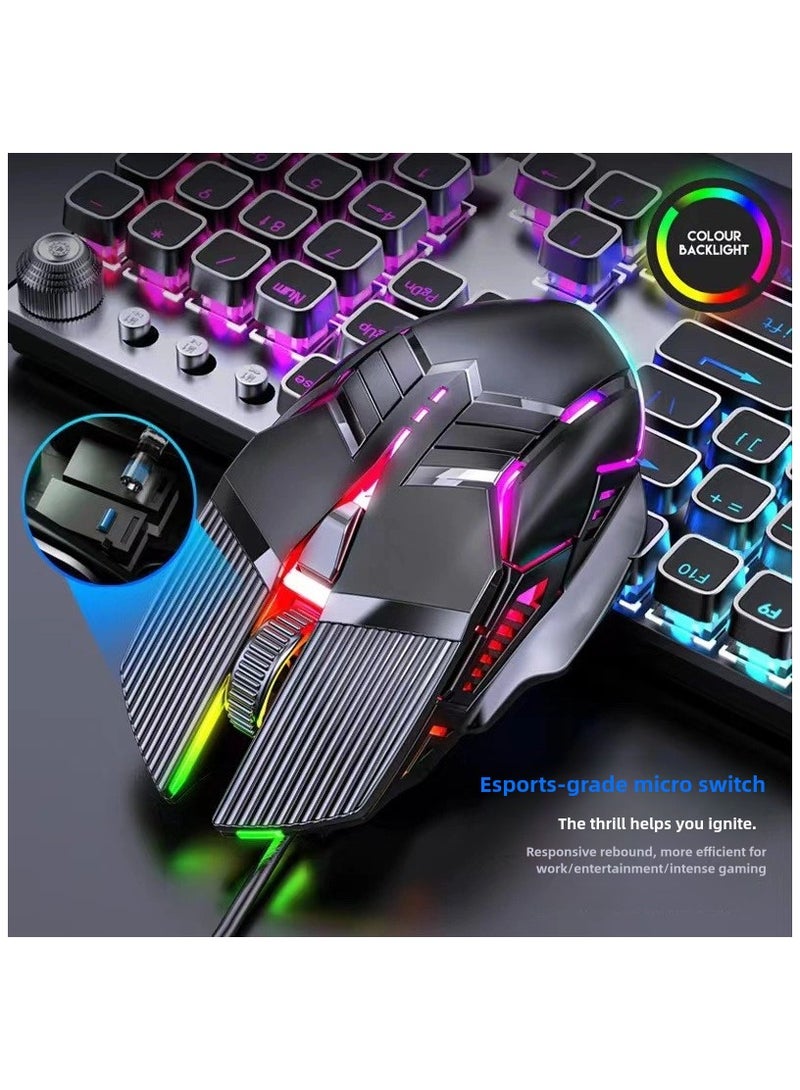 Wired RGB High-Performance Gaming Mouse – Ergonomic Design for Office, Home  Gaming, Silent Clicks for Laptop  Desktop Computers, Universal Compatibility for All Users - Image 5