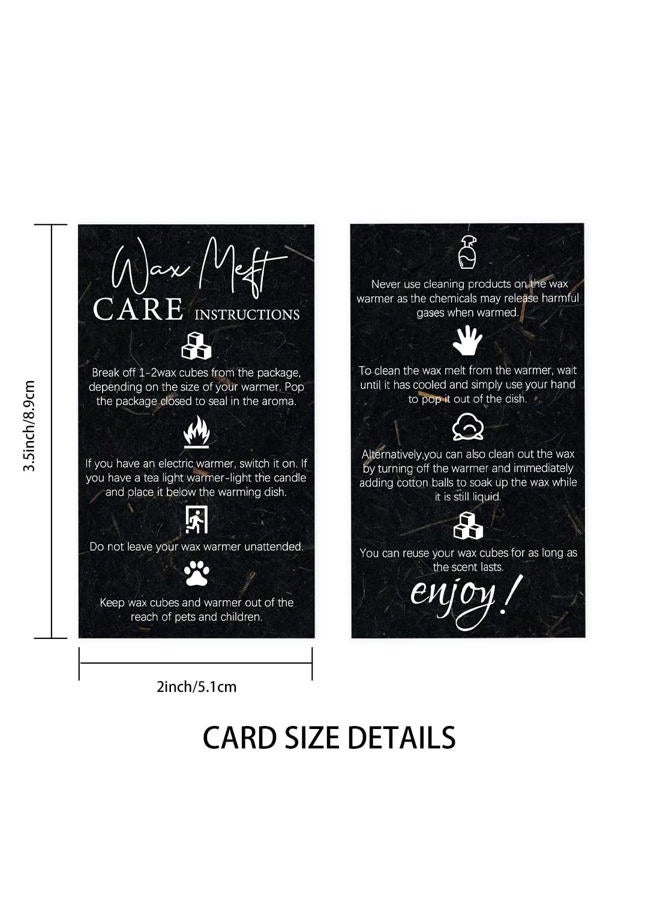 PLIGREAT 60 قطعة بطاقات تعليمات العناية بفرن صهر الشمع دليل مستخدم سخان الشمع لوازم المتاجر الصغيرة لصنع الشموع اليدوية ملحقات صهر الشمع بطاقات إدراج علبة هدايا - Image 5