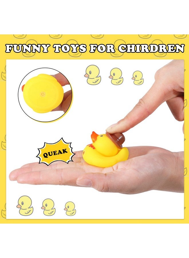 Deekin Set of 24 Cowboy Rubber Ducks with Hat - Western Rubber Duckies, Mini Ducks for Shower, Birthday, Swimming, Party - 2. 1 x 2 x 1. 9 Inches - Image 3