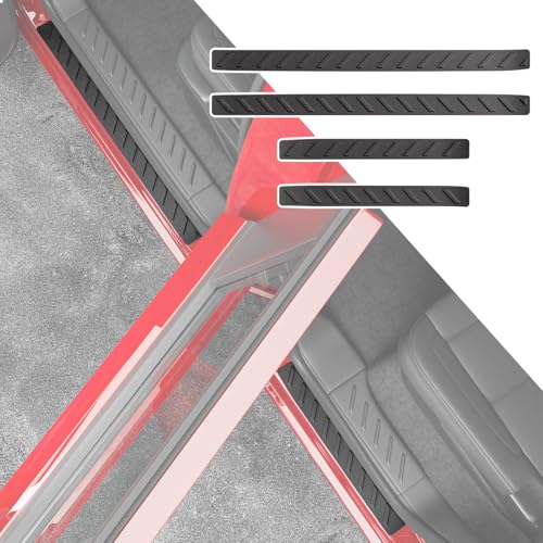 powoq Door Sill Protector Compatible with 20232026 Chevy Colorado GMC Canyon Car Door Sill Guard TPE 4Pcs Car Entry Protection Replacement for 2023 2024 2025 2026 Chevy Colorado Accessories - Image 1