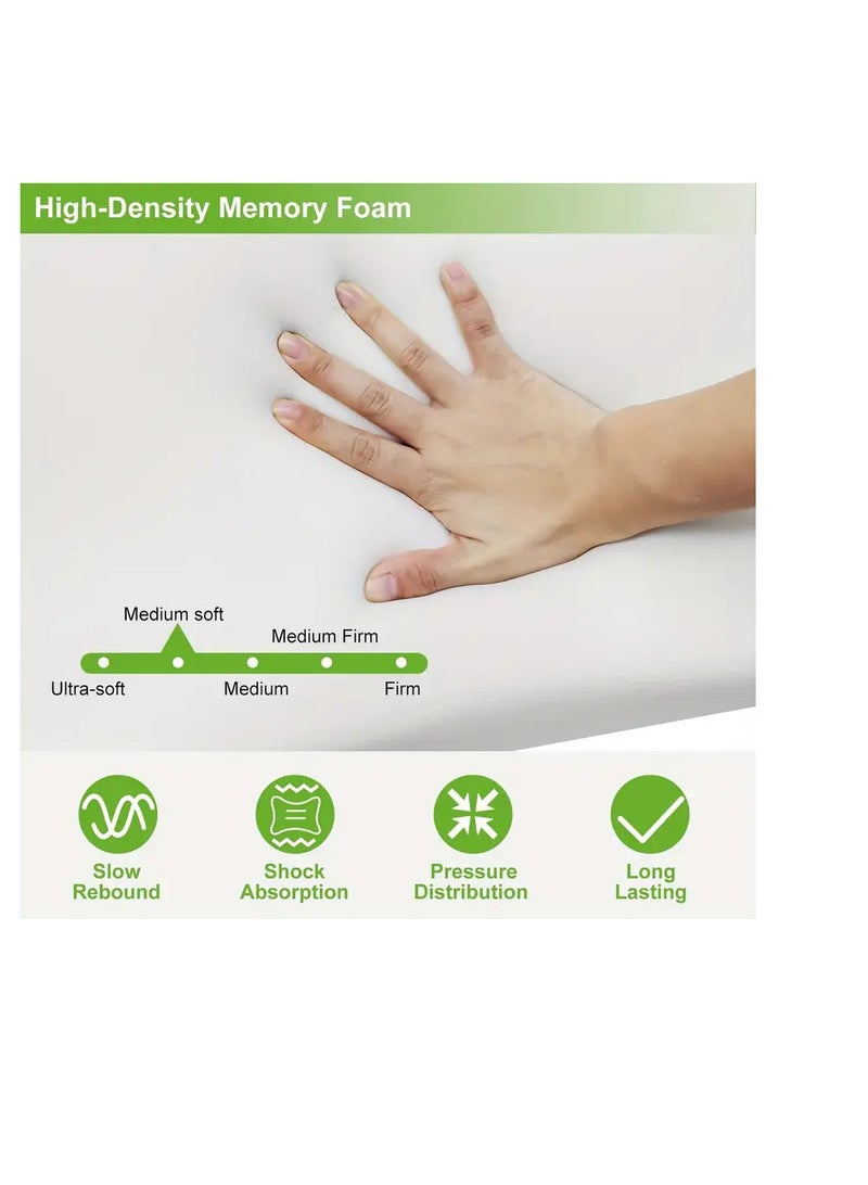 Bamboo 1pc Bamboo Memory Foam Sleep Pillow Contoured Cervical Orthopedic Pillow Neck Support Breath Pillow For Back Stomach Side Sleepers - Image 4