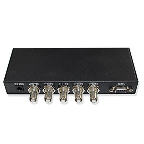 Wiistar 4x1 SDI Switcher with ReClock Technology, Supports SD, HD, 3G SDI up to 1320 Ft (4 Inputs, 1 Output) - Image 3