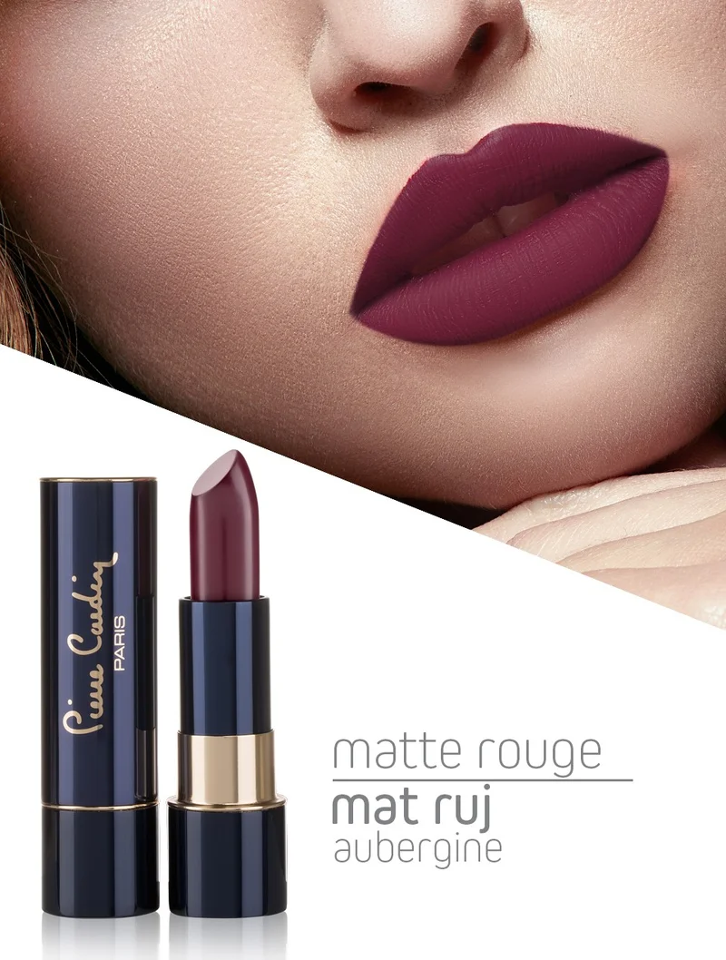 بيير كاردان Matte Rouge Matte Lipstick- Aubergine