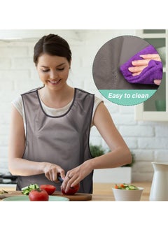 Excefore Waterproof Apron, Lightweight Apron With Pockets, TPU Water Resistant Apron for Women Men Dishwashing, Cleaning Fish, Lab Work, Dog Grooming, Gardening, Cleaning Fish  - Image 3