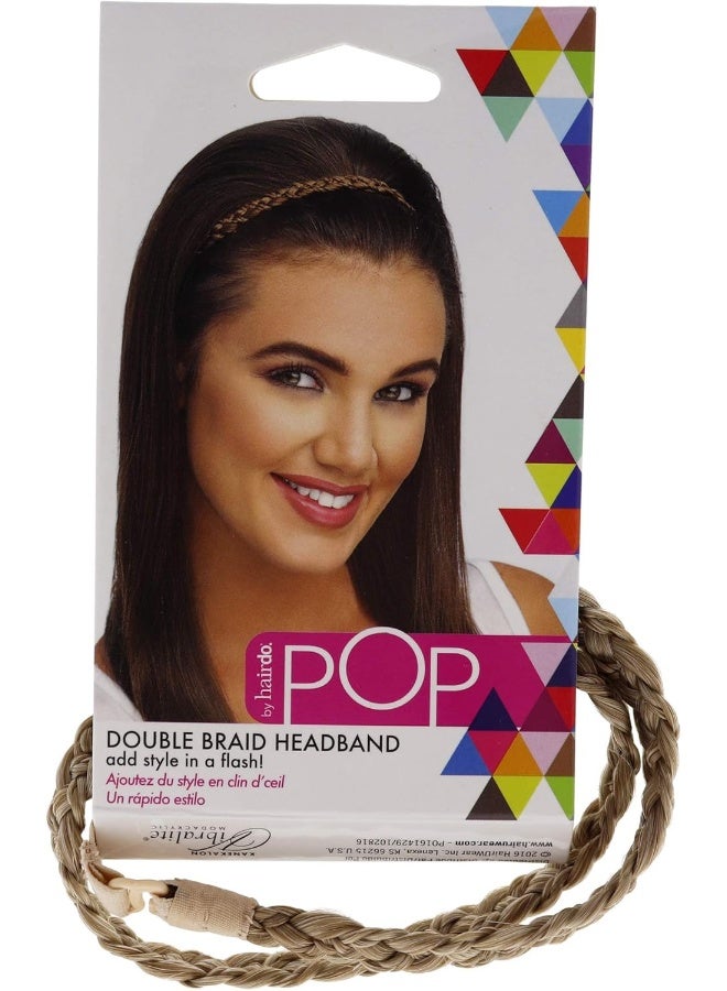 hairdo رباط رأس مزدوج ضفيرة - قمح ذهبي - Image 1