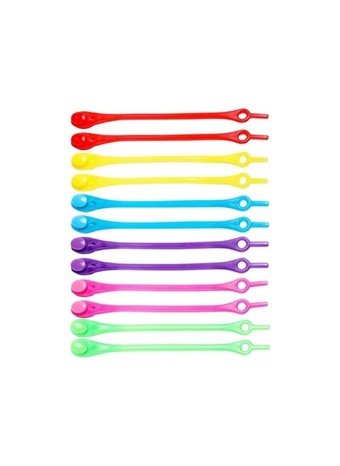 Shoelaces For Boots 12pcs Pack Lazy Silicone Shoelaces Round Elastic Shoe Laces Special No Tie Rubber For Sneakers Fit Strap Tieless Shoelaces