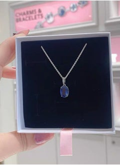 PANDORA Pandora Blue Gem Silver Necklace for Women 390055C01-45  - Image 2