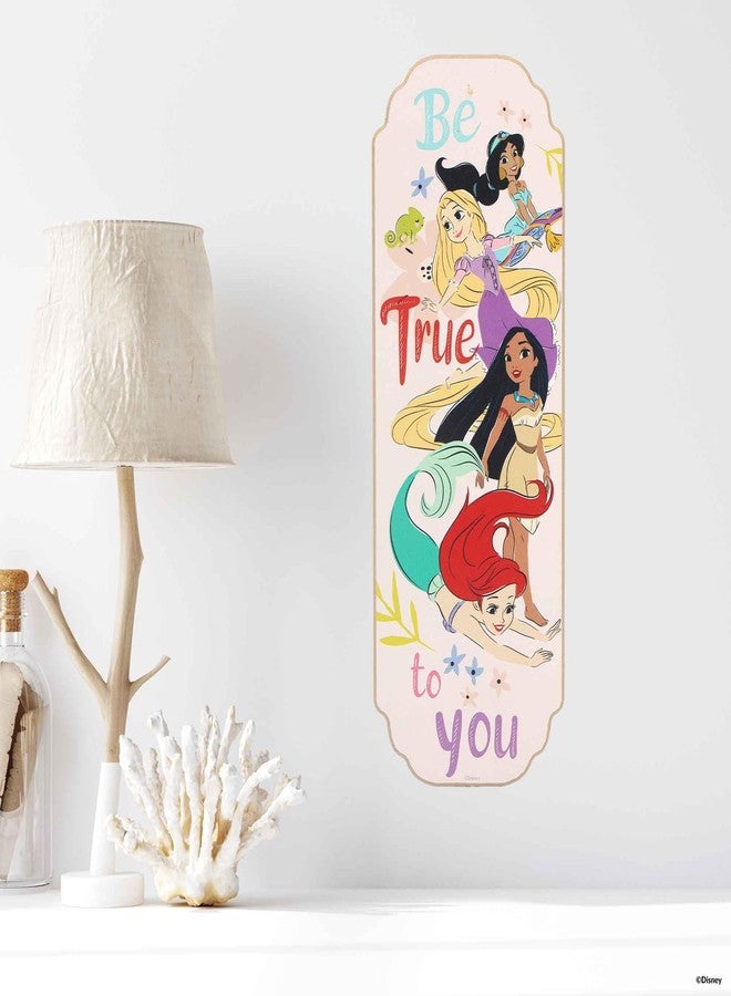 Open Road Brands Disney Princess Be True To You Wood Wall Art - Princess Wall Decor Featuring Jasmine, Rapunzel, Pocahontas, Ariel - Image 5