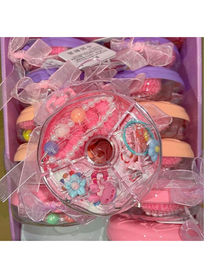 Girls Toy Donut Jewelry Box Princess Children's Ring Treasure Box Girls Play Home Gift Wholesale-Color:HC0079 Donut Jewelry Box (12 A Display Box)  - Image 4