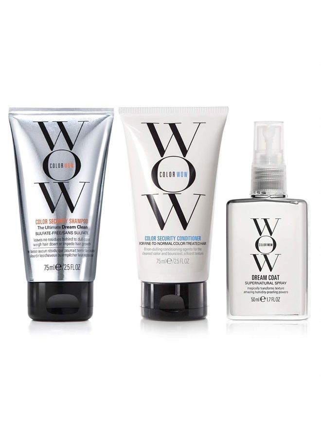 Color Wow تتضمن مجموعة Color Wow Dream Smooth للسفر شامبو وبلسم وDream Coat - احصلي على الملمس الحريري والسائل واللامع الذي تحلمين به... وتحدي الرطوبة لعدة أيام، في أي مكان تذهبين إليه - Image 4