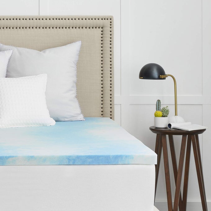 15 CHILL GEL MEMORY FOAM MATTRESS TOPPER TWIN XL WHITE