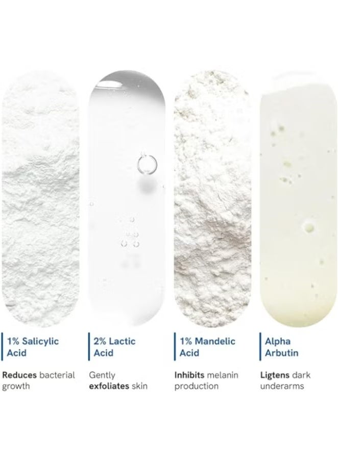 Be Bodywise 4% AHA BHA Underarm Roll on | With 2% Lactic Acid, 1% Mandelic Acid, 1% Salicylic Acid | Prevents Odour, Reduces Pigmentation | For Radiant Underarms | Suitable For Sensitive Skin | Flora 50ml - Image 3