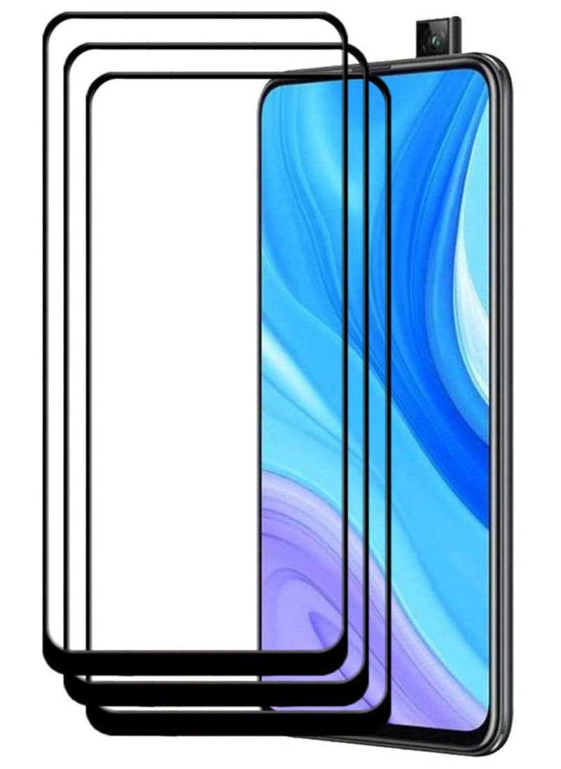 ACLIX 3 Pieces Antistatic ESD Dustproof Premium Quality High Definition Tempered Glass Screen Protector Designed For Huawei Y9s - Image 1