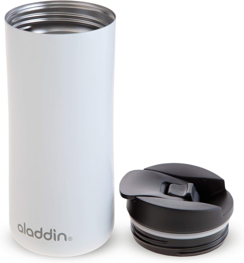 Aladdin Leak-Lock™ Thermavac Stainless Steel Mug 0.35L White - Leakproof and Insulated - Image 4