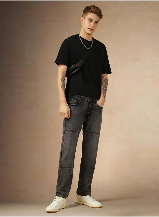 Dennis Lingo Men’s Relaxed Fit Light Grey Jeans – Casual and Comfortable  - Image 1