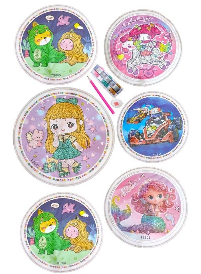 Tera13 TERA 13 Diamond Painting Kits for Kids Cute Unicorn Art and Crafts for Kids, Birthday Return Gifts for Girls, Art and Craft Kit, DIY Kit for Kids, Christmas Gift for Kids, DIY Craft (Pack of 10) - Image 4