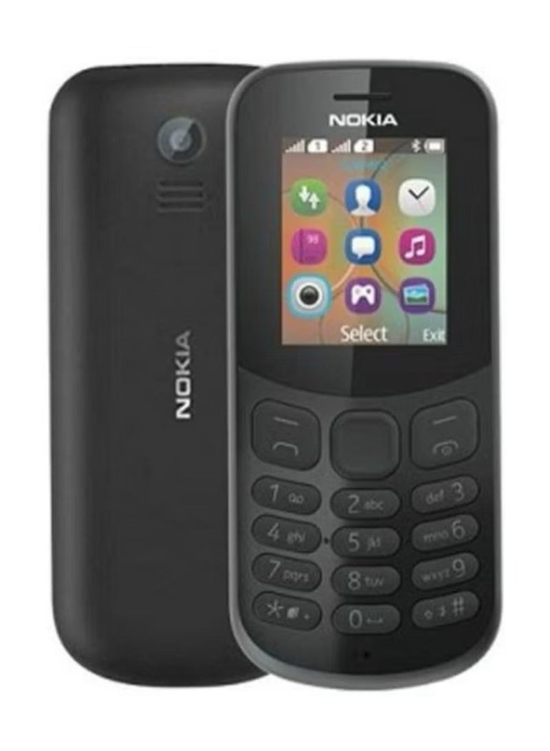 NOKIA 130 dual-sided phone with 4MB RAM and supports 4G technology in black color