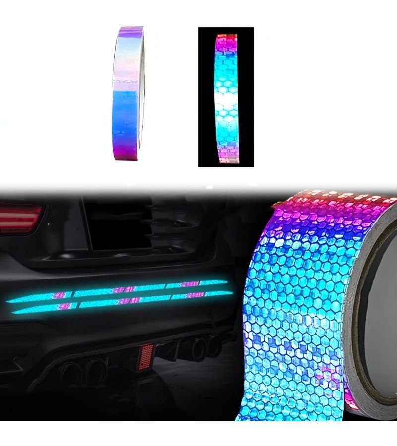 10 Meter Reflective Car Warning Stickers High Brightness Night Decals For Auto Motorcycle - Image 1
