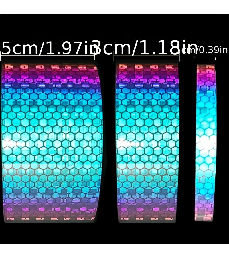 10 Meter Reflective Car Warning Stickers High Brightness Night Decals For Auto Motorcycle - Image 2