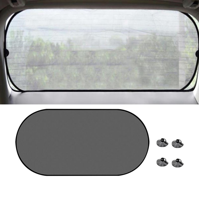 PACLVIO Car Rear Window Sunshade 2040 Rear Window Sun Shade Blocker with Suction Cups Mesh Sunlight Shield Provide Glare Shield and UV Rays Protection for Baby Universal Car Accessories for Most Models - Image 3