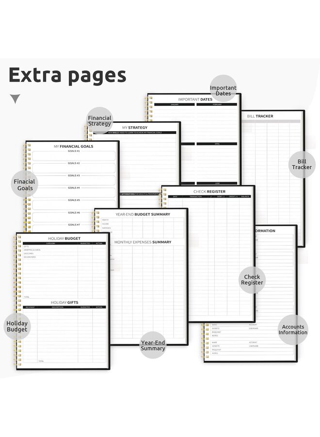 Budget Planner, Monthly Budget Book, Expense Tracker Notebook, Undated Bill Organizer, Finance Planner, Take Control of Your Money, Account Book, Manage Your Finances - Image 5