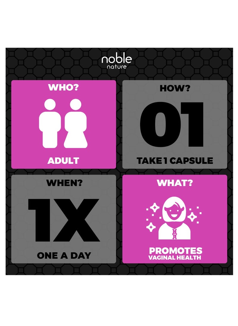 noble nature - Probiotics for Women - PH Balance, Digestive, UT, & Feminine Health - 50 Billion CFU - 6 Unique Strains for Women - Organic Prebiotics, Cranberry Extract - 60 Delayed Release Veg Capsules - Image 1