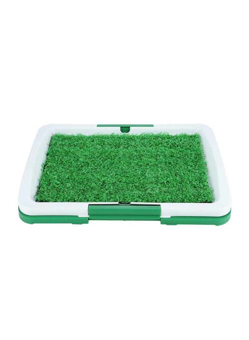 DubaiGallery Pet Potty Mat,Dog Pet Potty Mat Grass Pad with Mesh+Collection Tray Home Indoor Restroom Toilet Pee Training, Potty Mat - Image 2