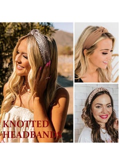 Knotted Headbands, Women Non Slip Fashion Headbands 4 Pcs, Printed And Solid Boho Wide Top Knot Hair Hoops For Women Girls Hairbands Hair Accessories Polyester, Appropriate Size, Occasions - pzsku/Z540079C37B661890A17CZ/45/_/1735566678/24b4ff6a-a5a2-47cf-a0fb-dc06263a113a