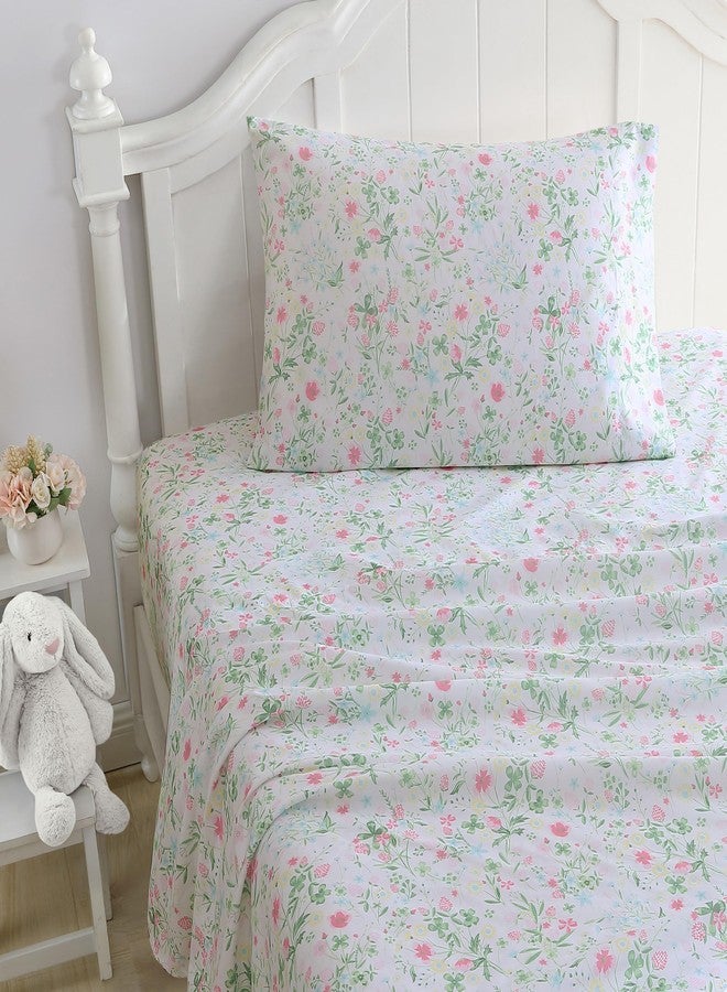 Laura Ashley Kids - Queen Sheets, Soft Wrinkle-Resistant Toddler Bedding Set, Fun & Whimsical Bedroom Decor, Ideal Girl Room Essentials (Posey Dance Pink, Queen) - Image 2