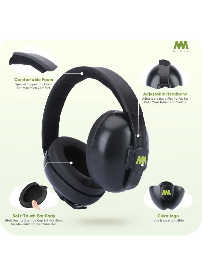 Mumba Baby Ear Protection Noise Cancelling HeadPhones for Babies and Toddlers Baby Earmuffs - Ages 3-24+ Months - Image 5
