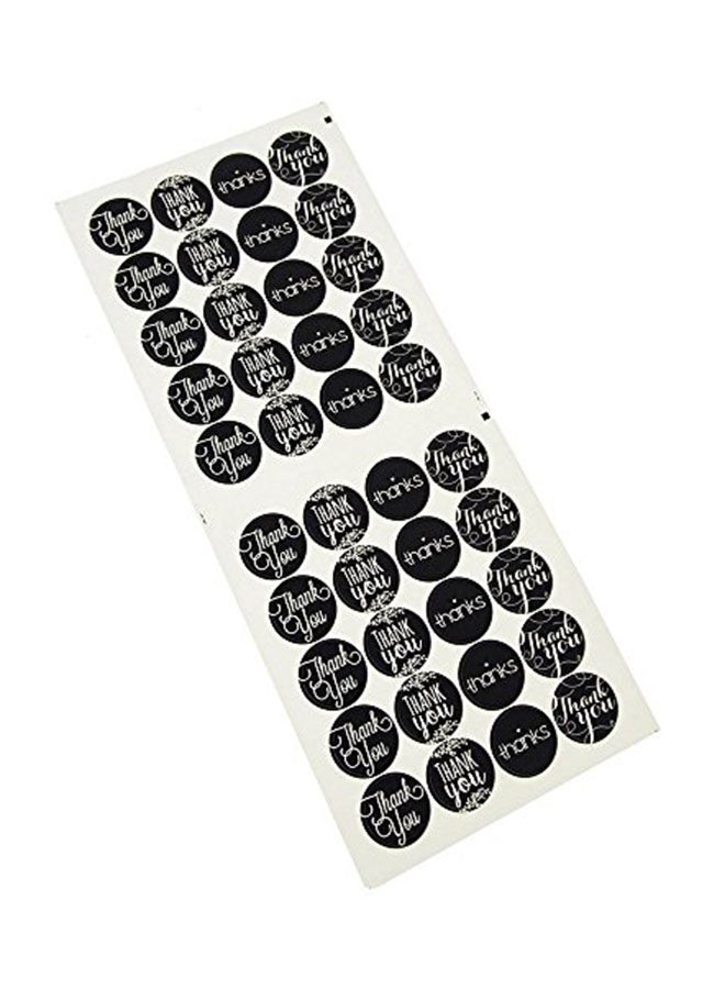 هومفورد مجموعة ملصقات فايرفلاي بتصميم سبورة صغيرة مطبوعة بعبارة Thank You من 40 قطعة - Image 1