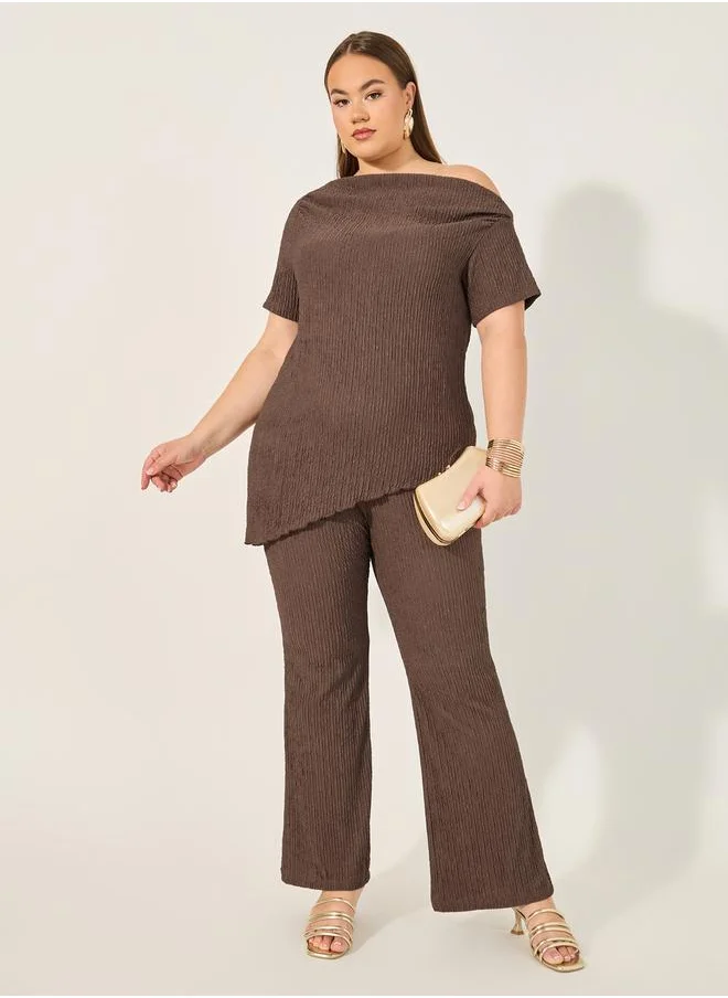 ستايلي Solid Plus Size Regular Trouser