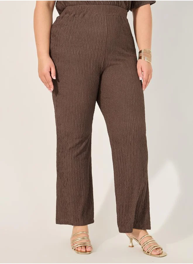 ستايلي Solid Plus Size Regular Trouser