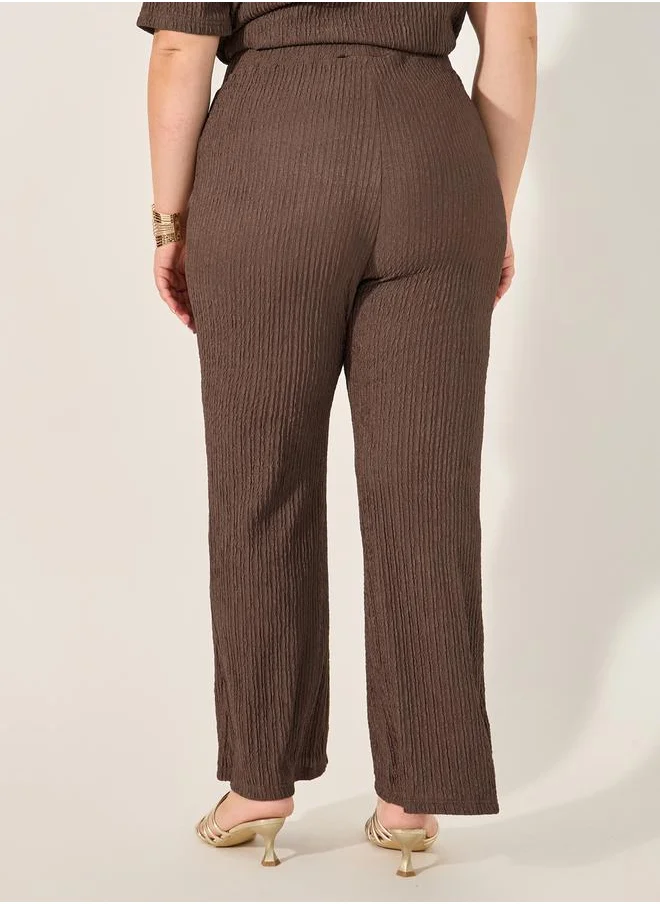 ستايلي Solid Plus Size Regular Trouser