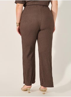 Styli Solid Plus Size Regular Trouser  - Image 4