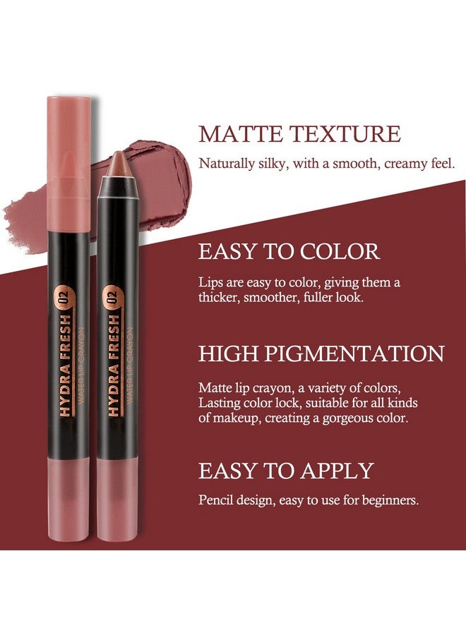 Boobeen قلم تحديد الشفاه غير اللامع، قلم تحديد الشفاه الكريمي المخملي غير اللامع، تغطية كاملة، أحمر شفاه مقاوم للماء وطويل الأمد للنساء، لون شفاه غير لامع بلمسة نهائية ناعمة - Image 5