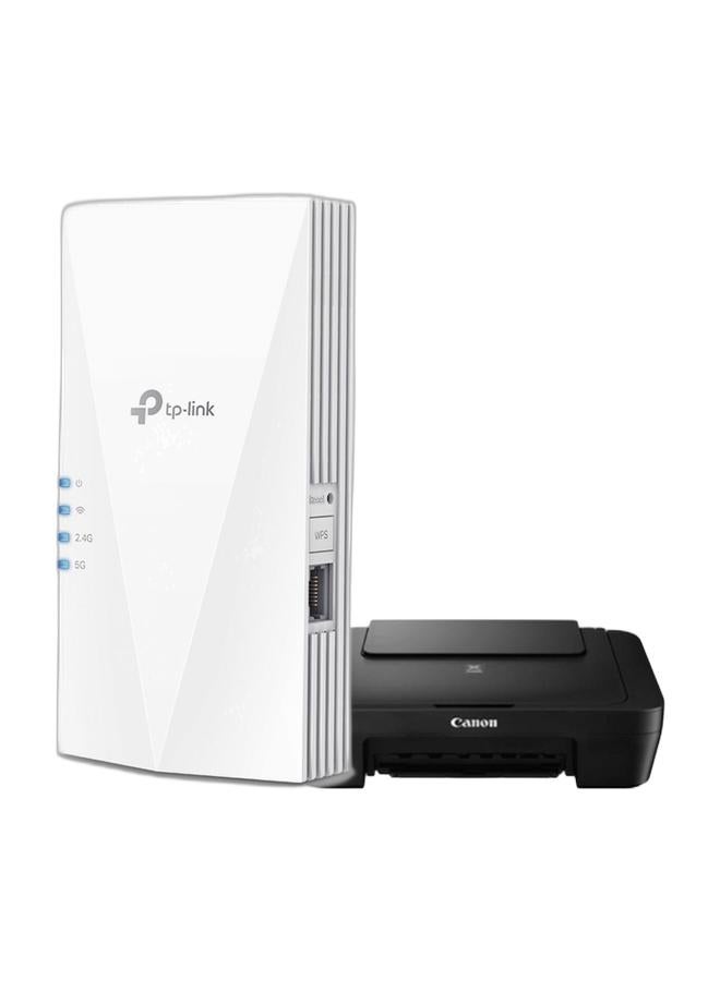 TP-LINK PIXMA x RE600X Set - Canon MG2541S Printer + TP-Link RE600X WiFi 6 Range Extender - Image 1
