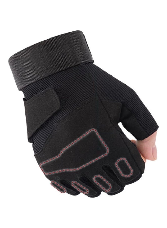 Ousen Tactical Gloves, Fingerless, For Mountaineering And Cycling, Men'S, Spring And Summer, Outdoor Training, Fitness, Breathable, Non-Slip, Finger Protection - Image 3