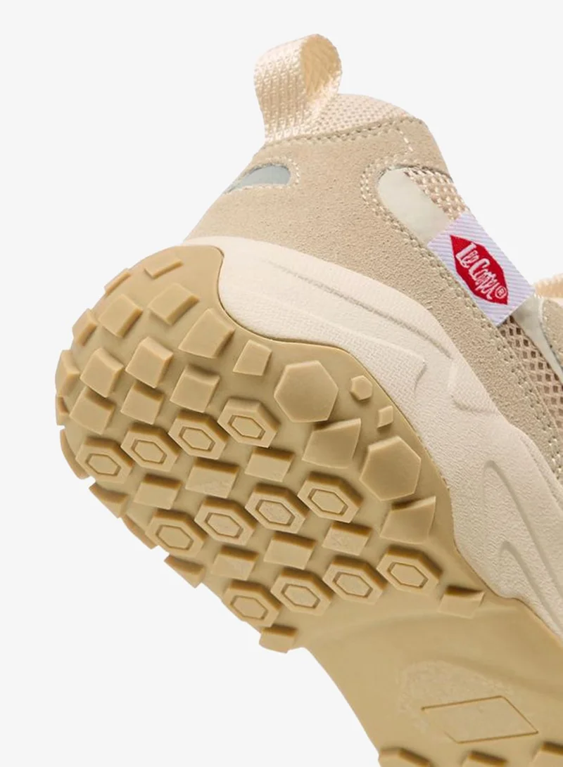 لي كوبر حذاء رياضي نسائي للكاحل بنقوش دانتيل وأربطة