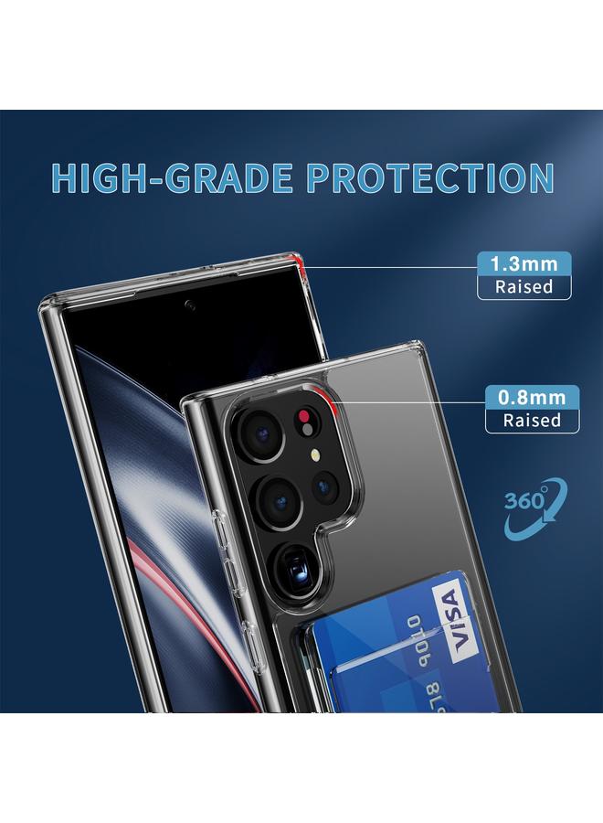 اس-توب جراب لهاتف Samsung Galaxy S24+ 5G جراب محفظة شفاف للغاية مع وسادة هوائية - Image 5