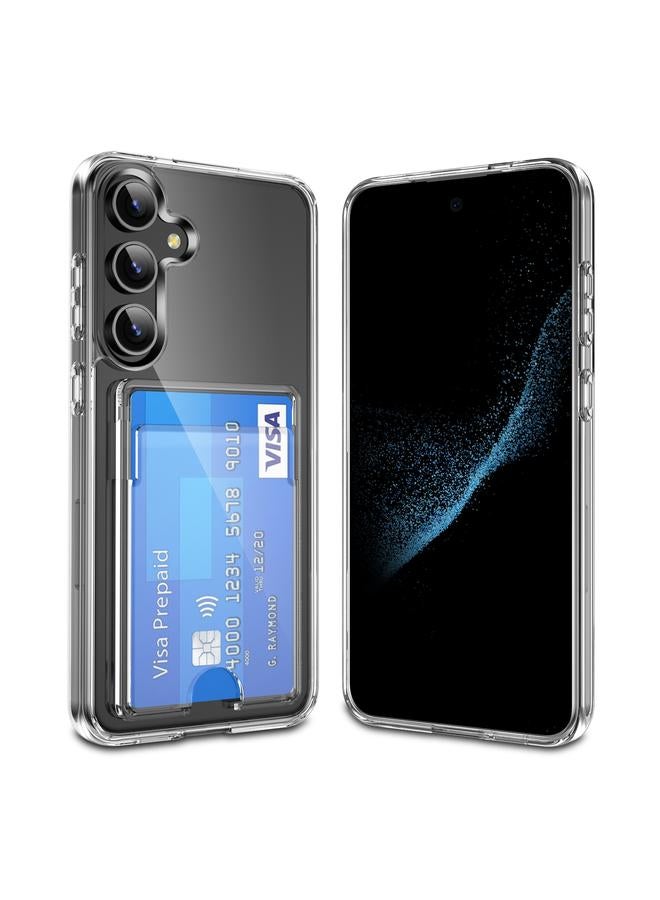 اس-توب جراب لهاتف Samsung Galaxy S24+ 5G جراب محفظة شفاف للغاية مع وسادة هوائية - Image 1