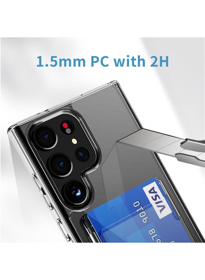 اس-توب جراب لهاتف Samsung Galaxy S24+ 5G جراب محفظة شفاف للغاية مع وسادة هوائية - Image 3