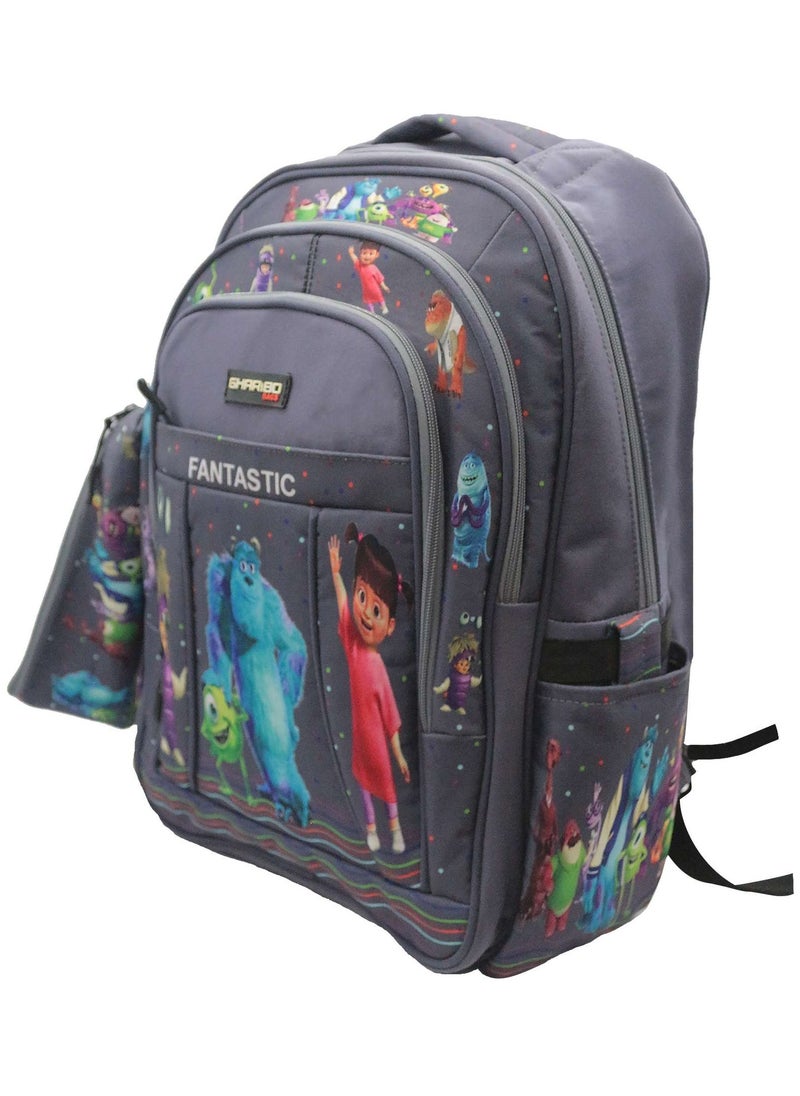 Gharibo Bags School backpack model 19 Monsters Inc  - Image 2