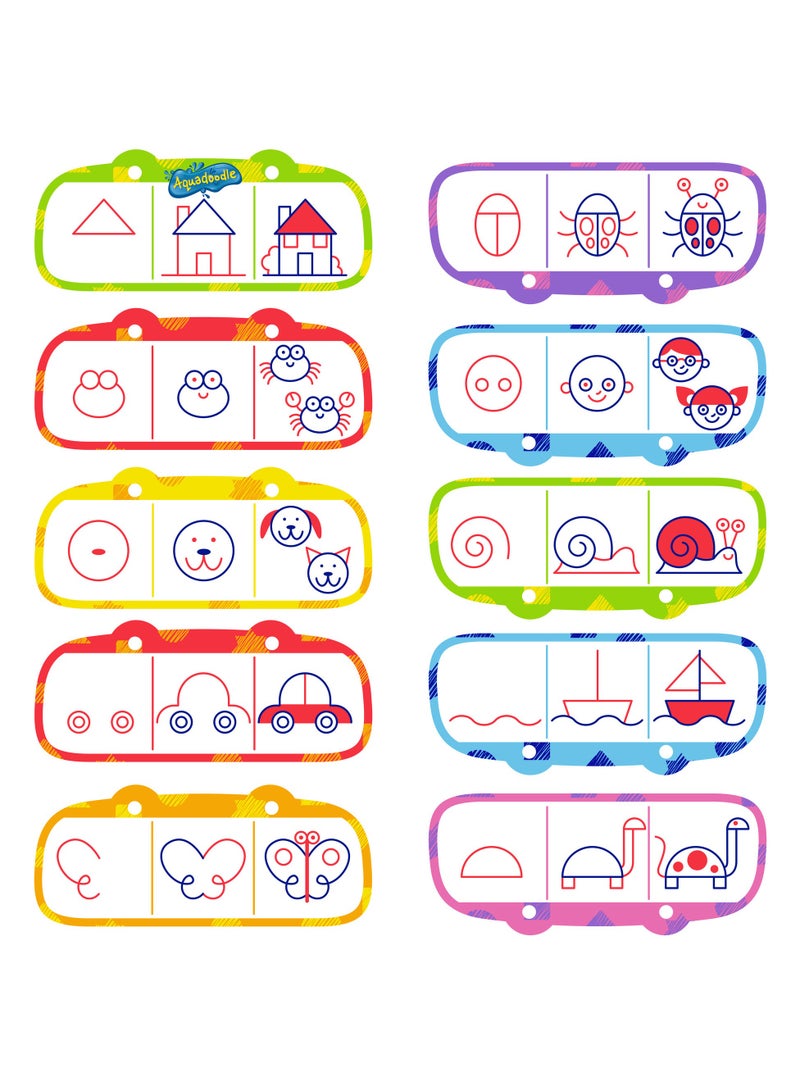 TOMY Aquadoodle How To Doodle Slate, Fine Tip Pen, Compact Design, Ideal for Fine Motor Skills Development - Multi-Coloured Tabletop Mount Aquadoodle for Kids - Image 3