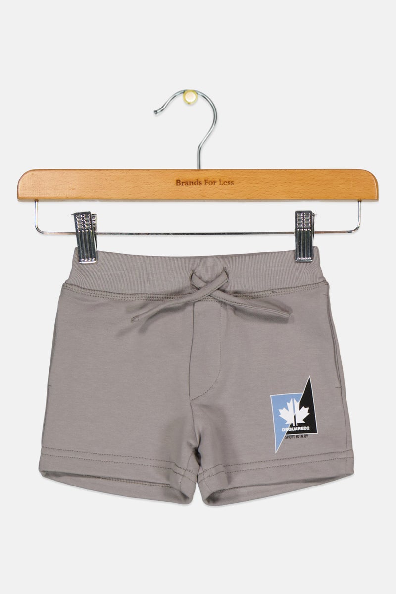 DSQUARED2 Toddlers Boy Graphic Print Basic Shorts, Grey  - Image 1