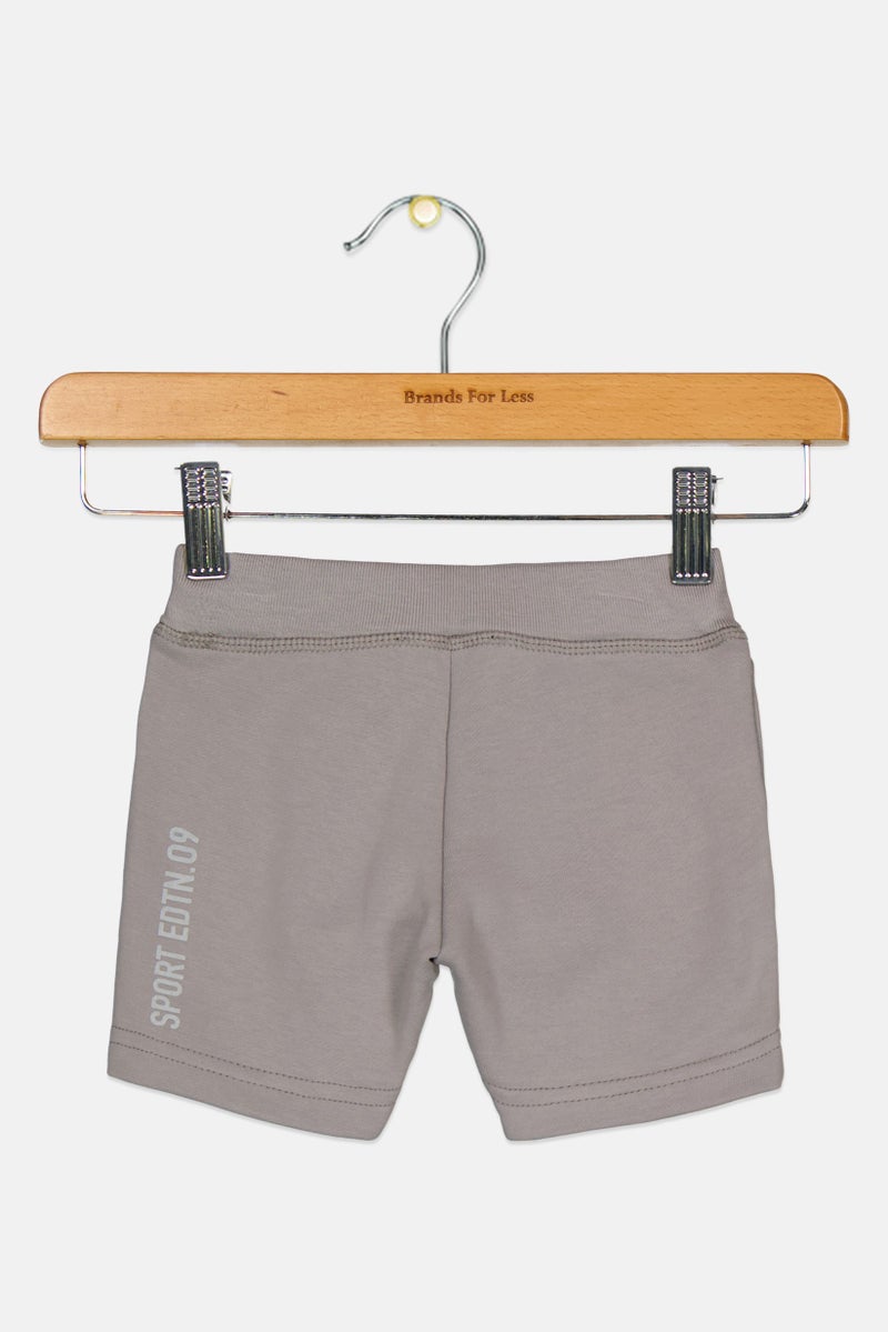 DSQUARED2 Toddlers Boy Graphic Print Basic Shorts, Grey  - Image 2